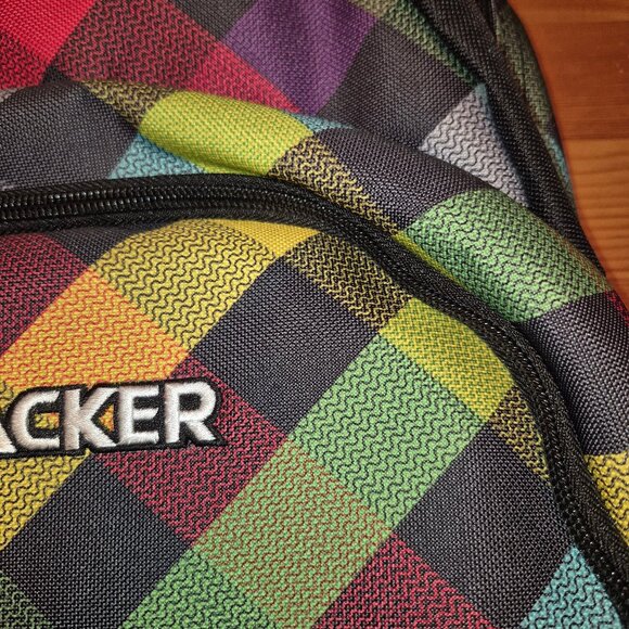 *Flash Sale half off lowerst price* backpack colorfull checkered rainbow school - Picture 11 of 11